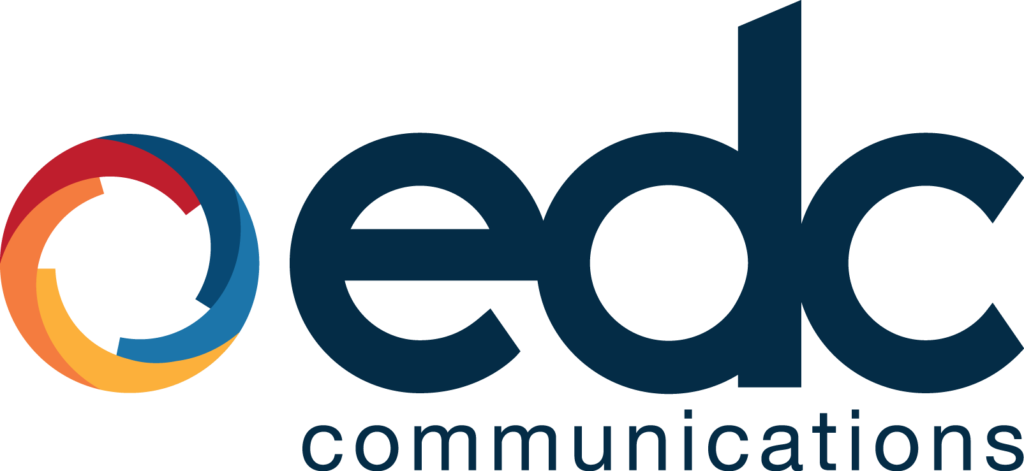 A green background with the word ed in blue.